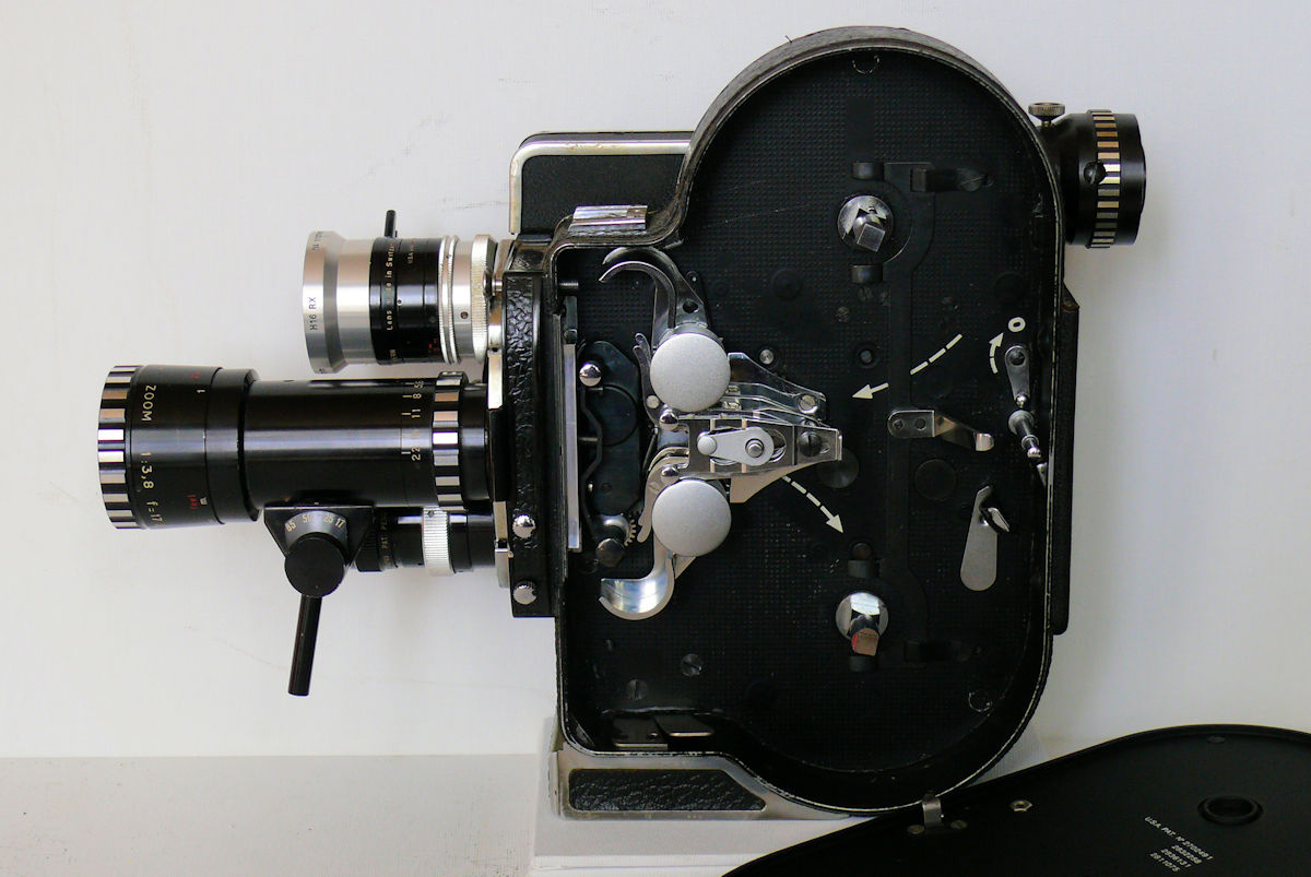 Camera BOLEX D-8L - intérieur du boitier