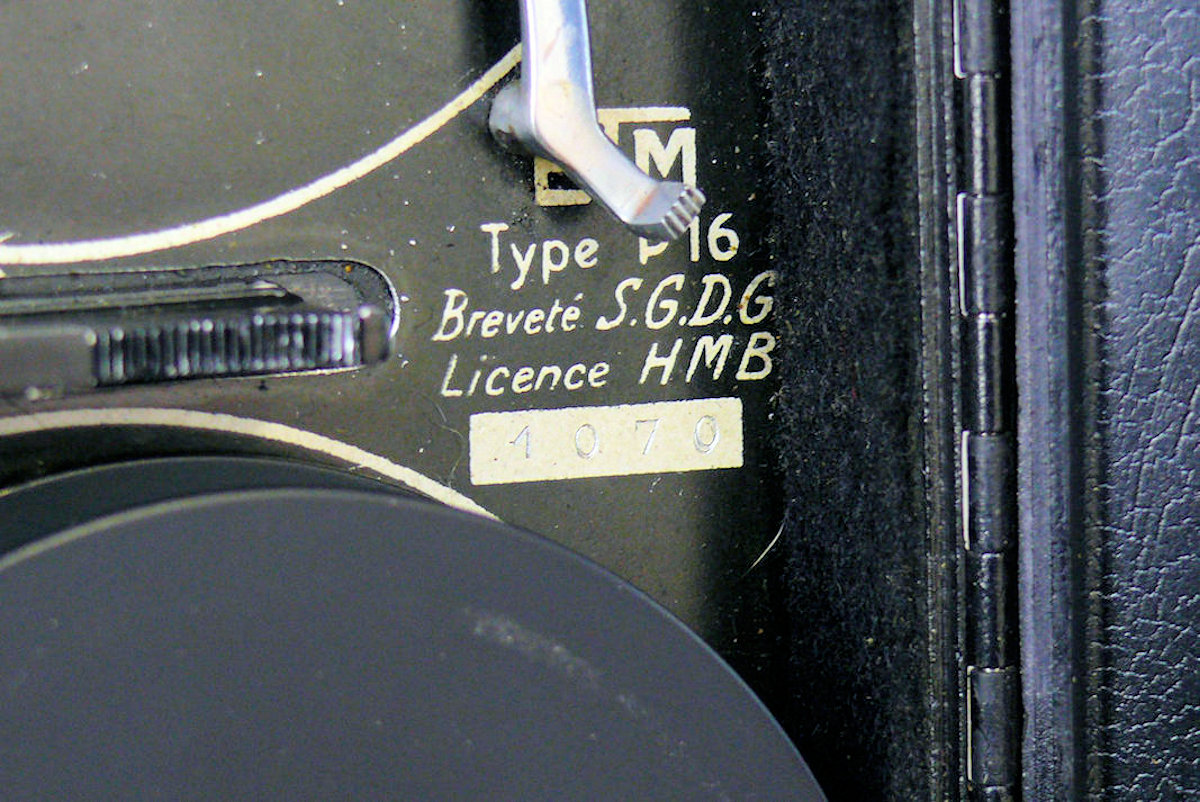 Camera ETM P16.B - Numéro de série
