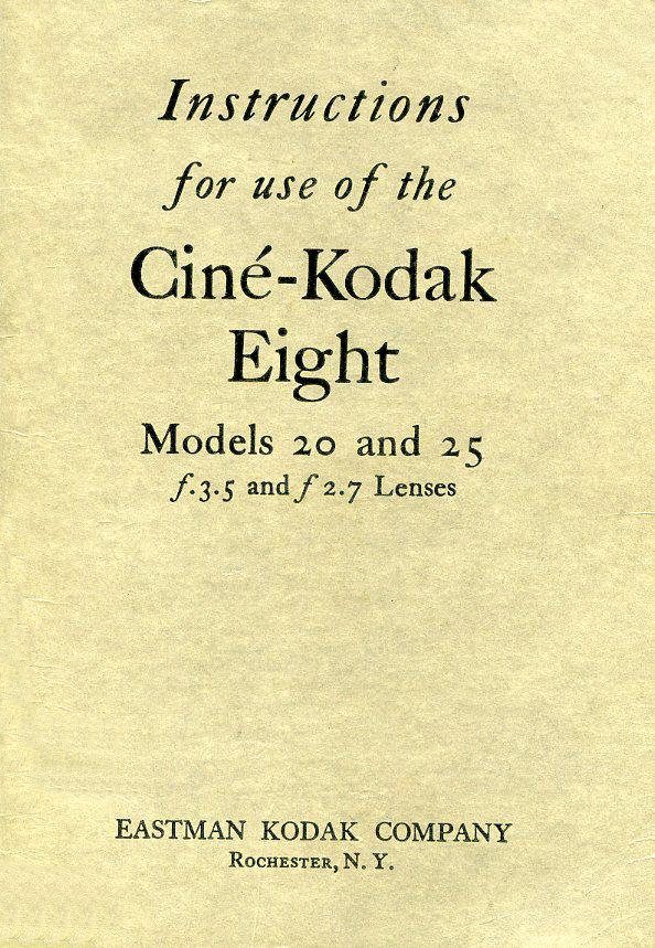 Manuel utilisateur - KODAK Modèle K (fr)