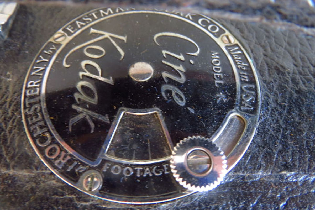 Camera Cine-Kodak Modl K    Vue dessus marque