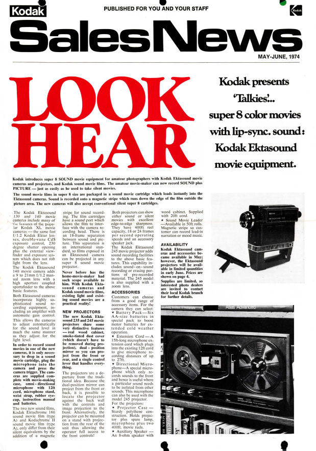 look here - Kodak Ektasound pdf